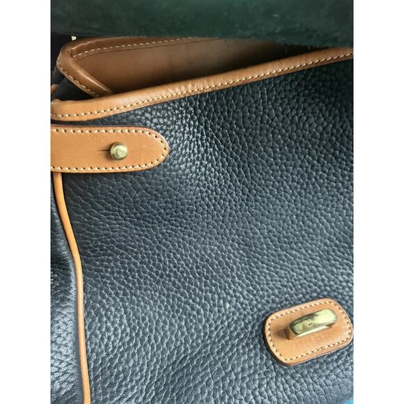 Vintage Dooney & Bourke Medium Essex Carrier Black Satchel Tote Doctor Bag - Picture 10 of 16